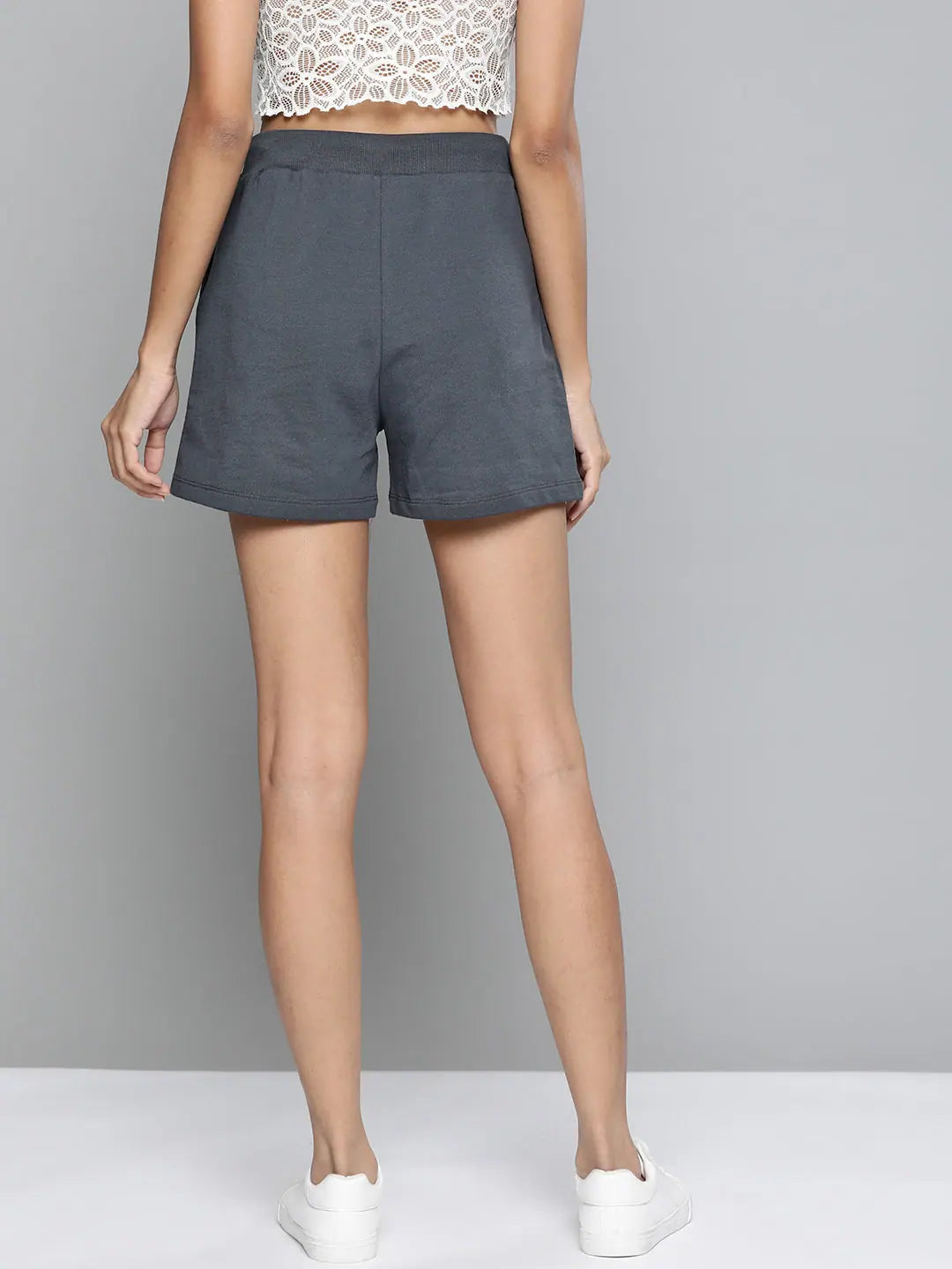 Navy Terry Shorts | Comfortable Women's Designer Lehenga