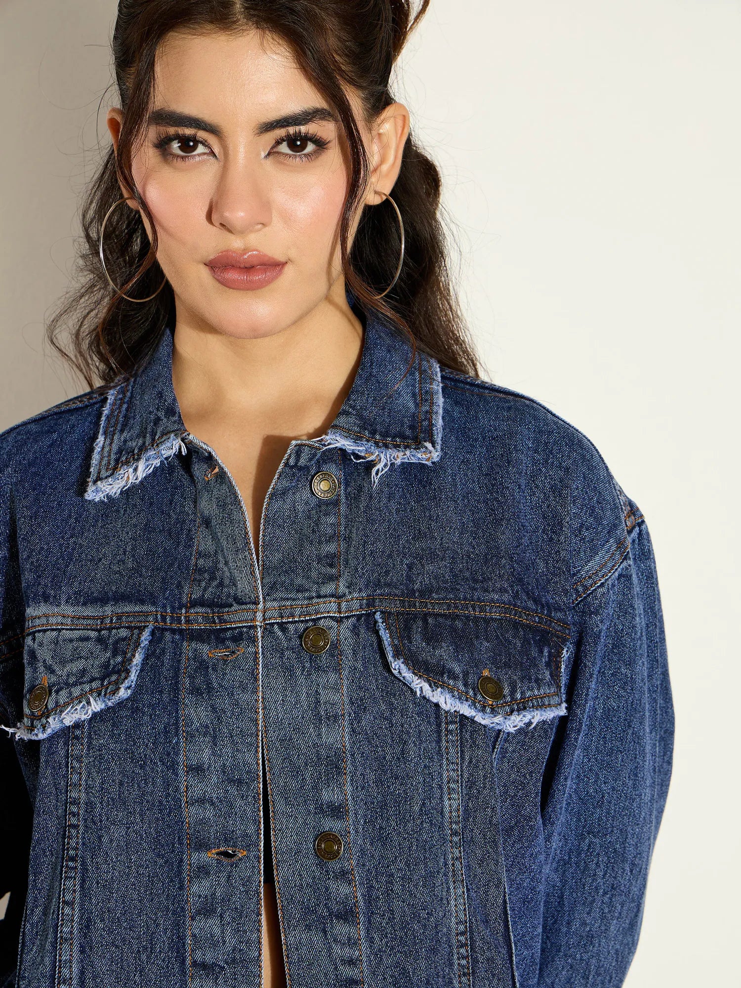 Blue Blast Denim Shacket - Trendy Women's Jackets & Outerwear