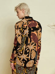Women Black Boho Printed Regular Shirt-SFSHRT20709