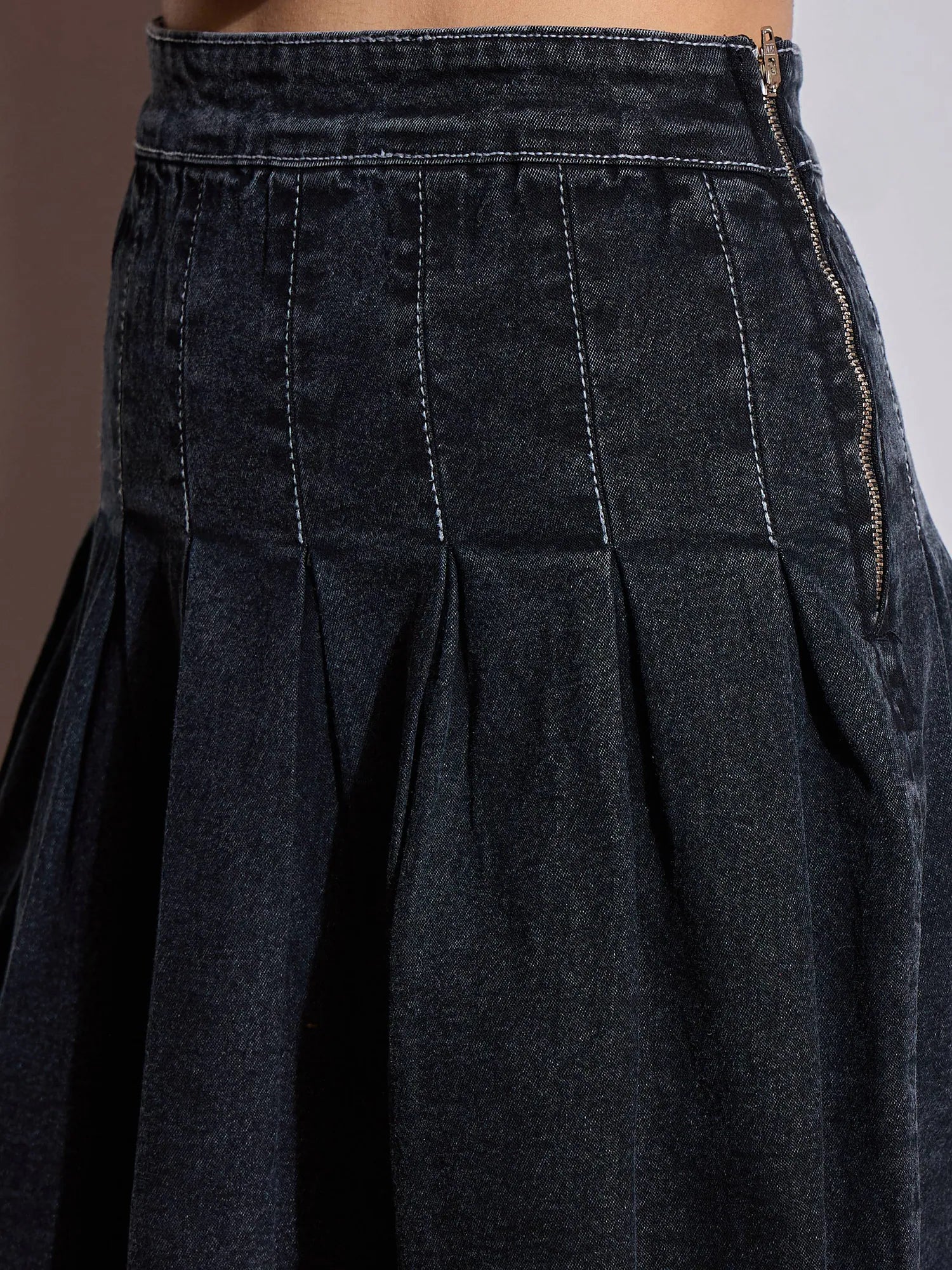 Black Denim Mini Skirt | Women's Western Wear Outfits