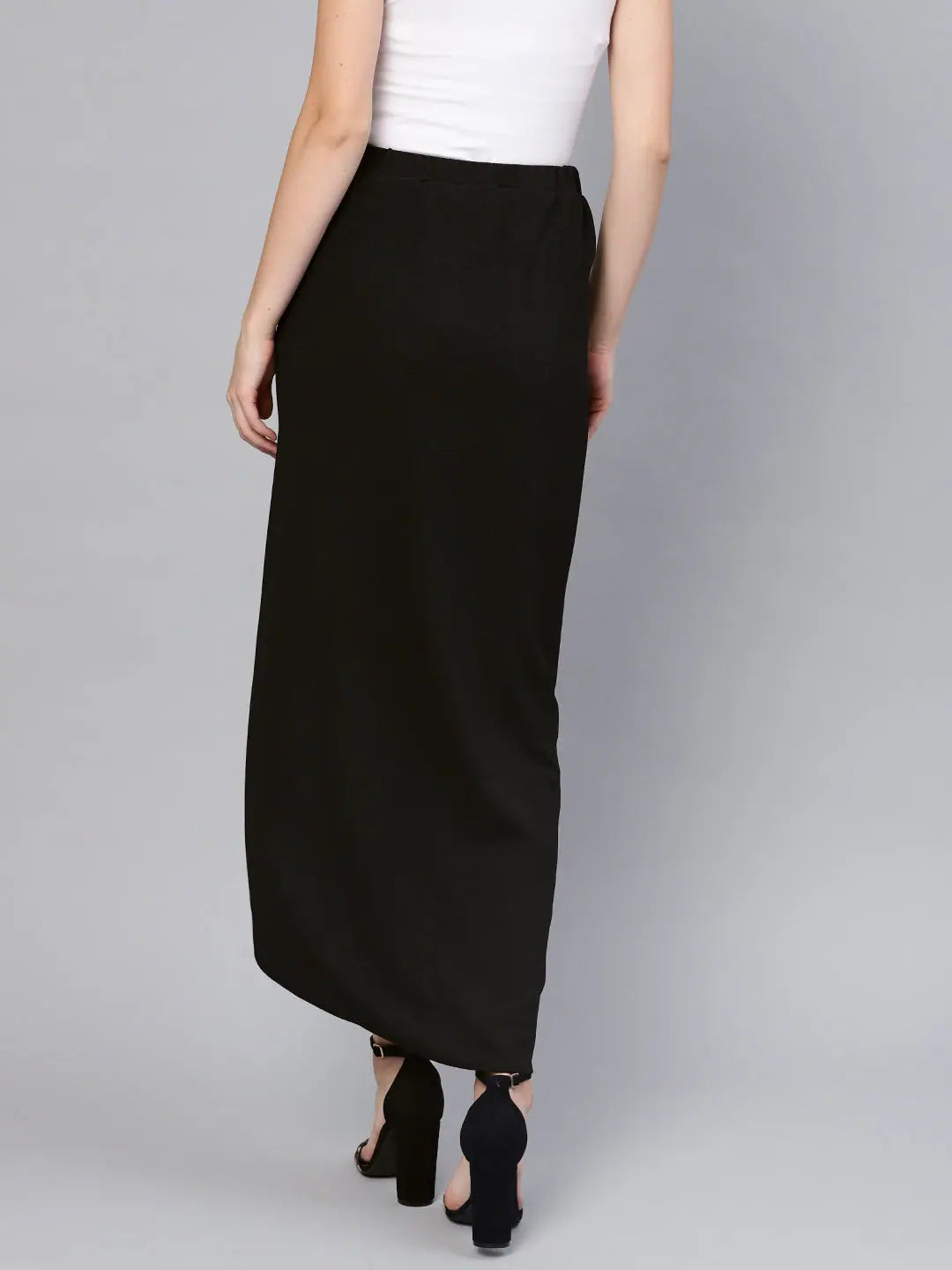 Chic Black Tulip Skirt | Women's Western Wear Outfits