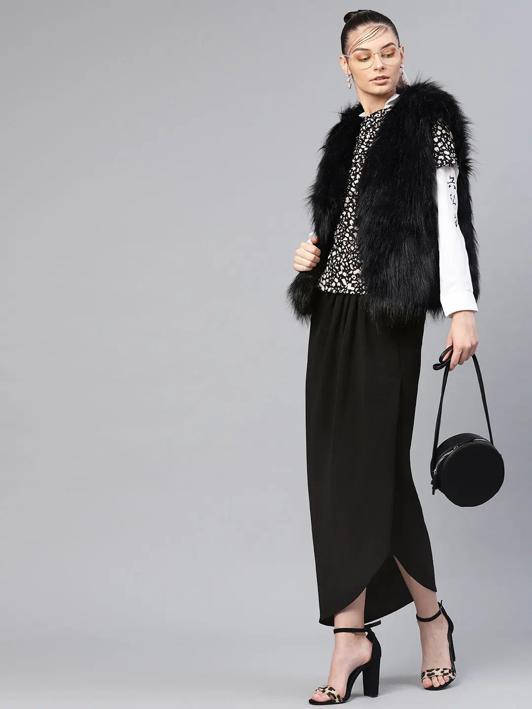 Chic Black Tulip Skirt | Women's Western Wear Outfits
