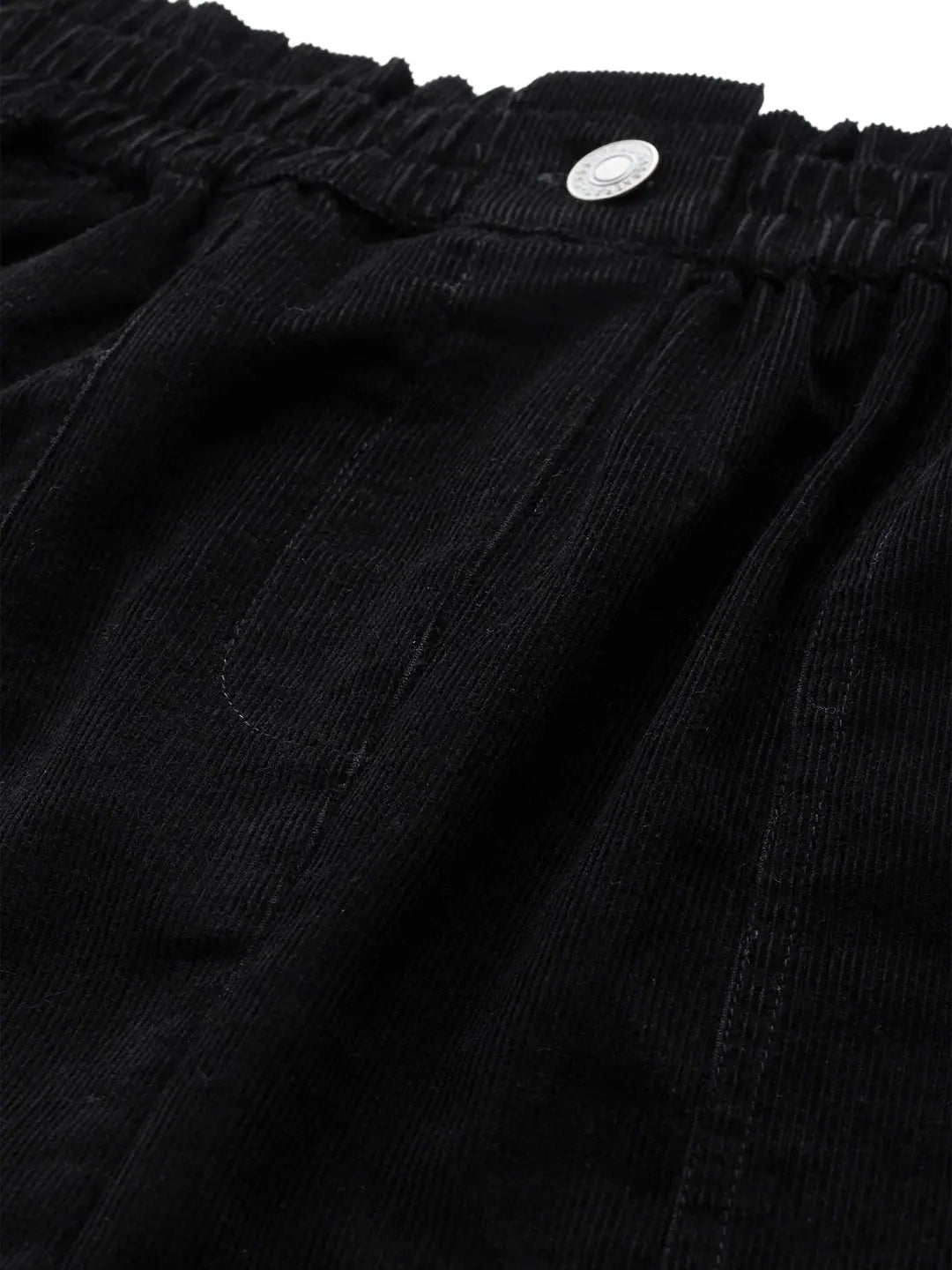 Black Corduroy PaperBag Mini Skirt | Women's Skirts Online