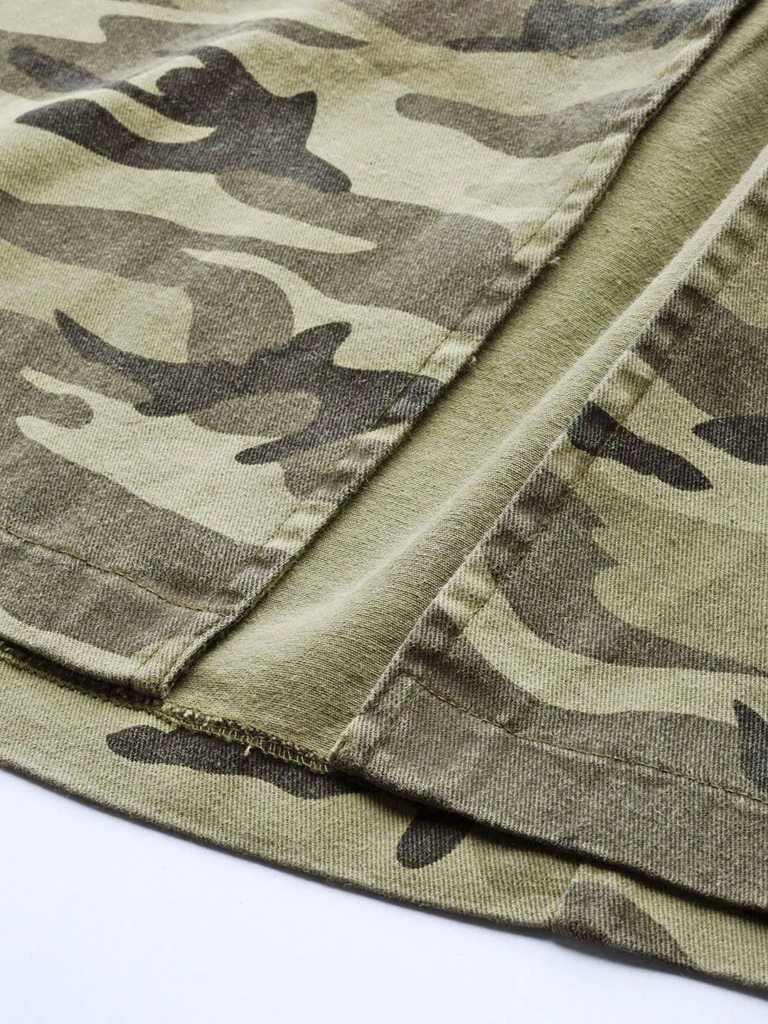 Camouflage Front Slit Skirt | Women's Western Wear Outfits