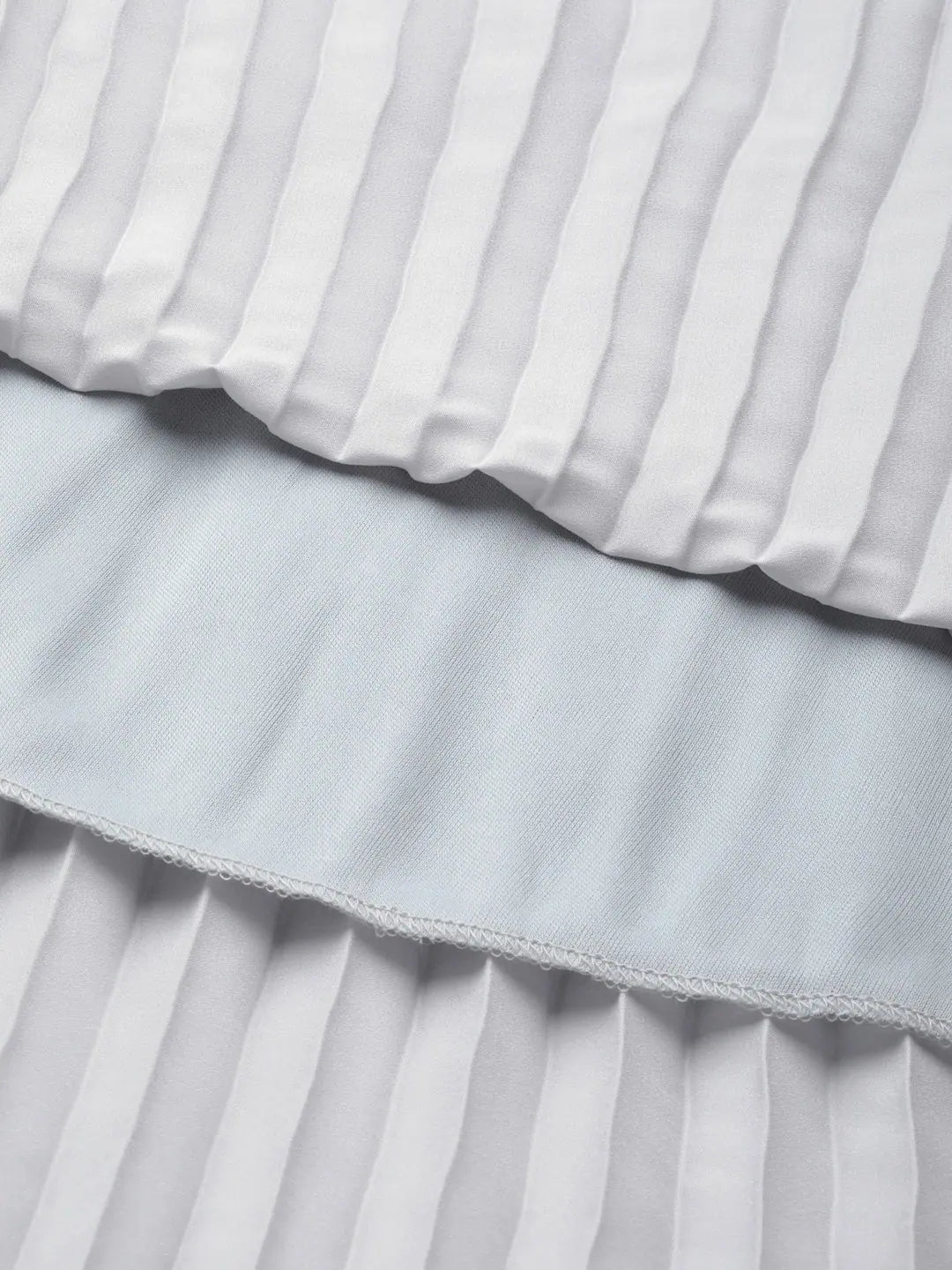 Grey Satin Pleated Maxi Skirt | Designer Lehenga Collection