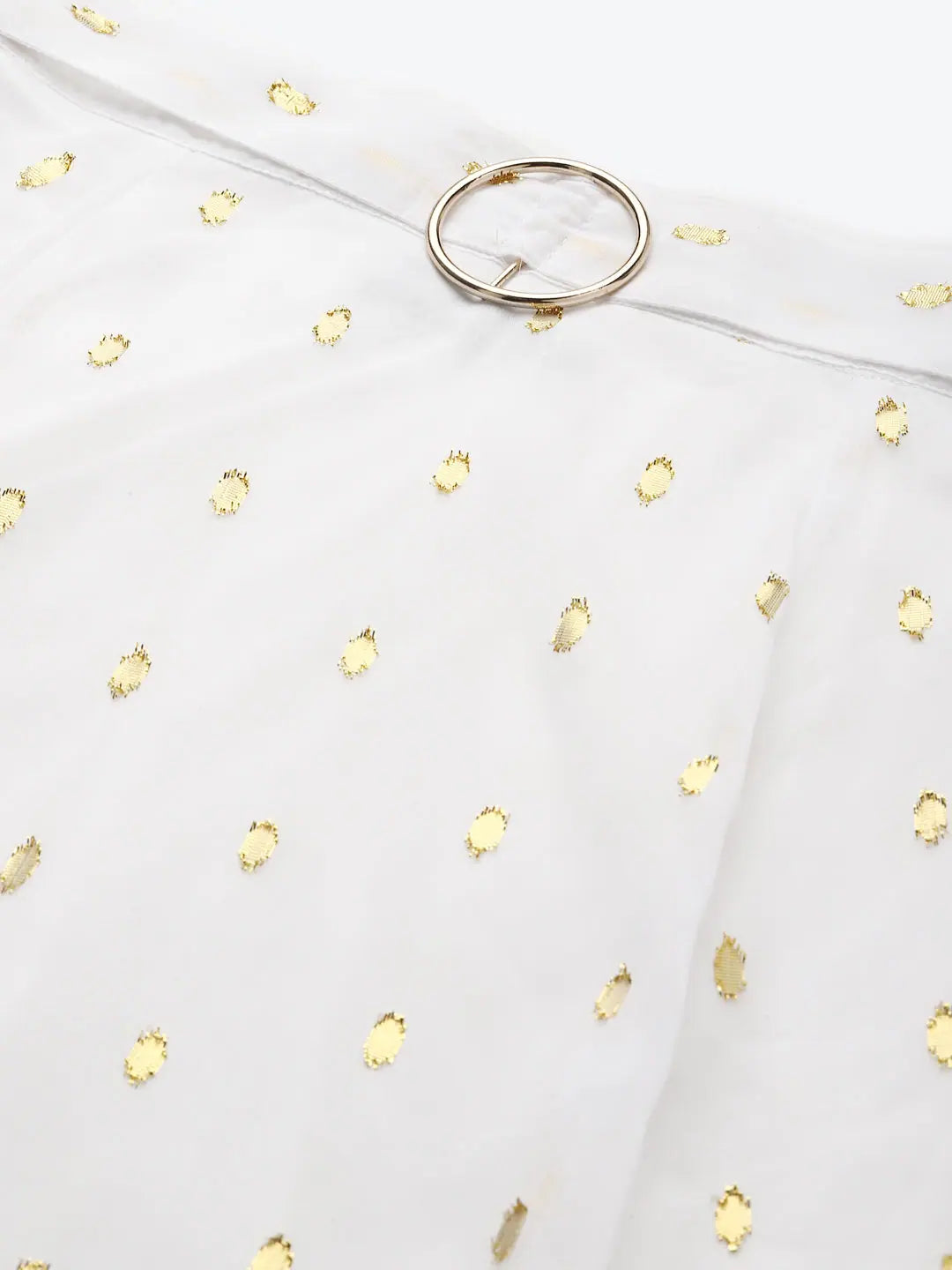 White Lurex Midi Skirt - Festive Lehenga for Women Online