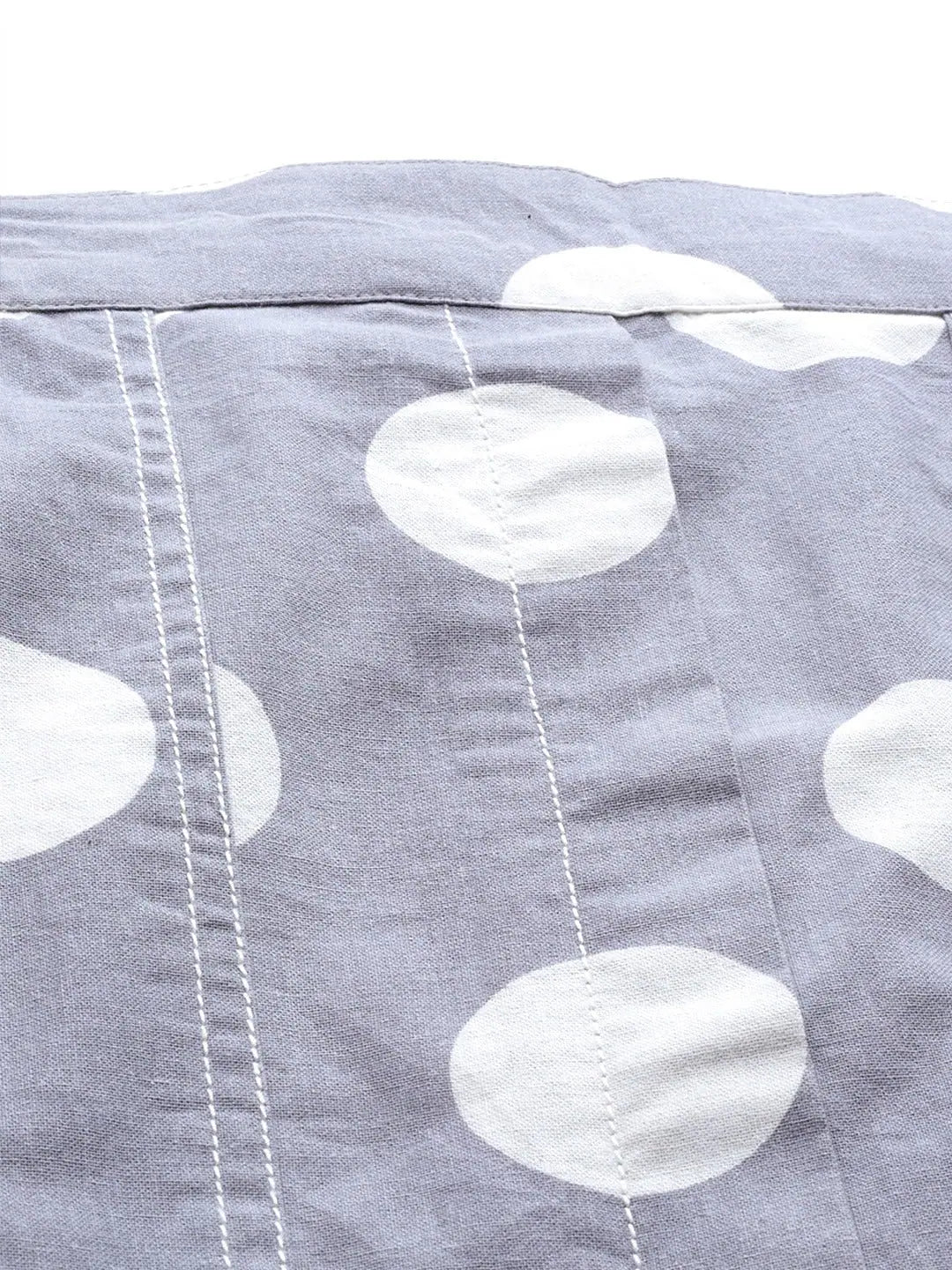 Polka Dot Midi Skirt | Grey & White | Lehenga for Women