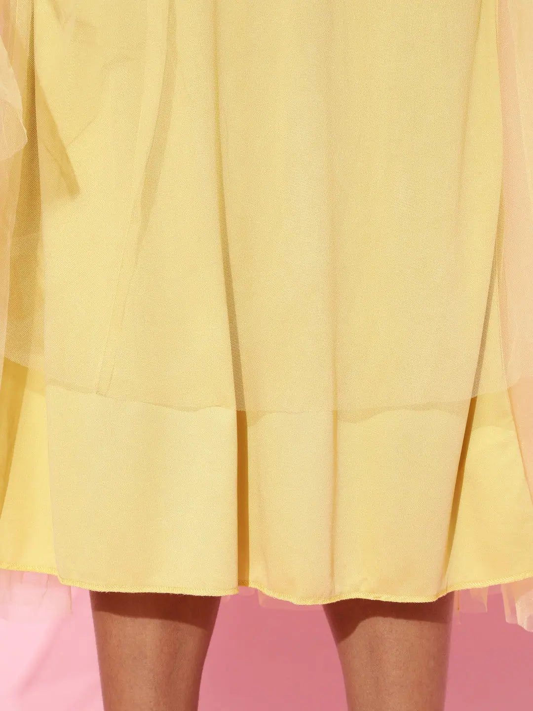 Yellow Tulle Skirt | Women's Western Clothing - Midi Skirt
