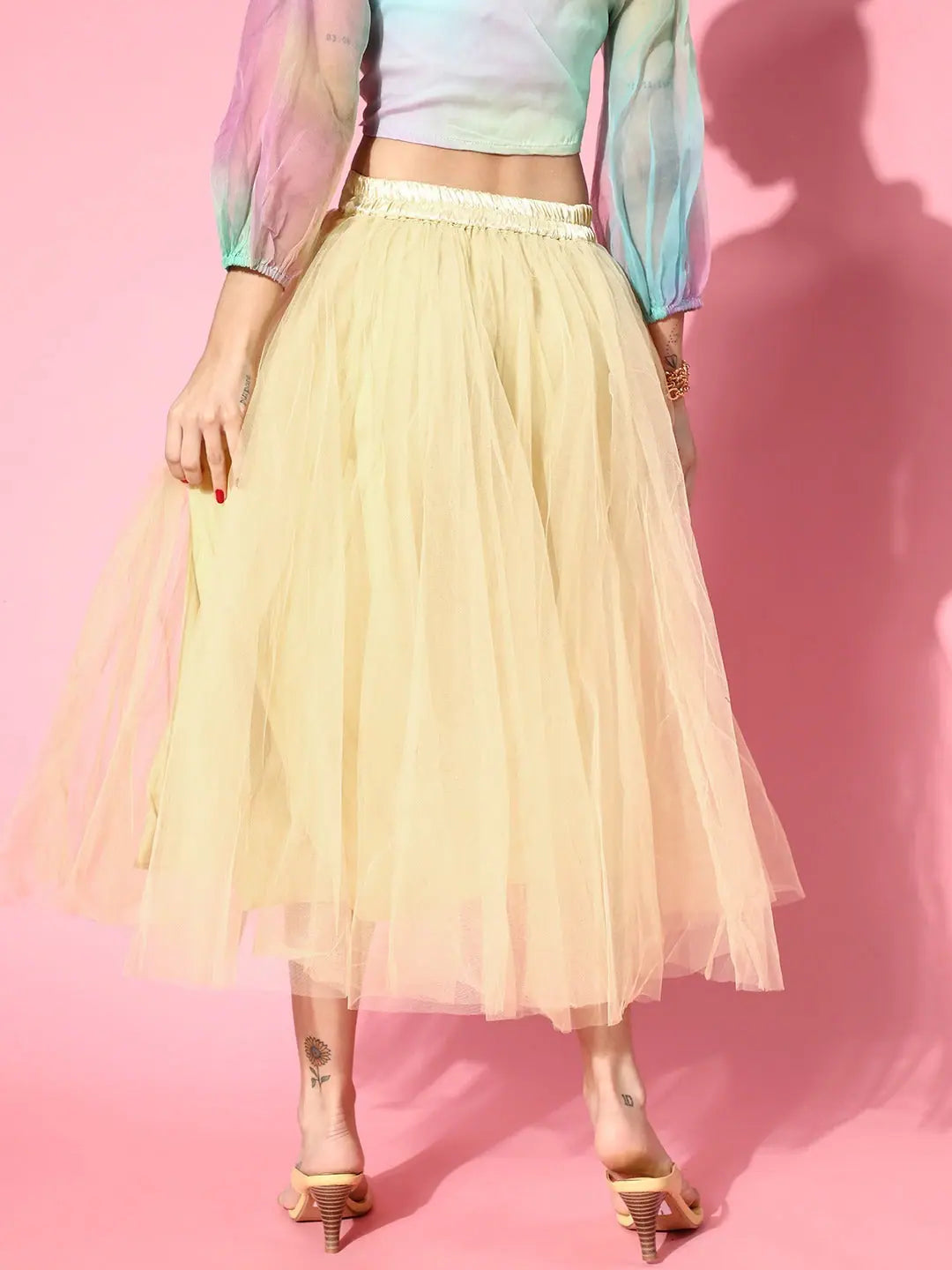 Yellow Tulle Skirt | Women's Skirts & Leggings Collection