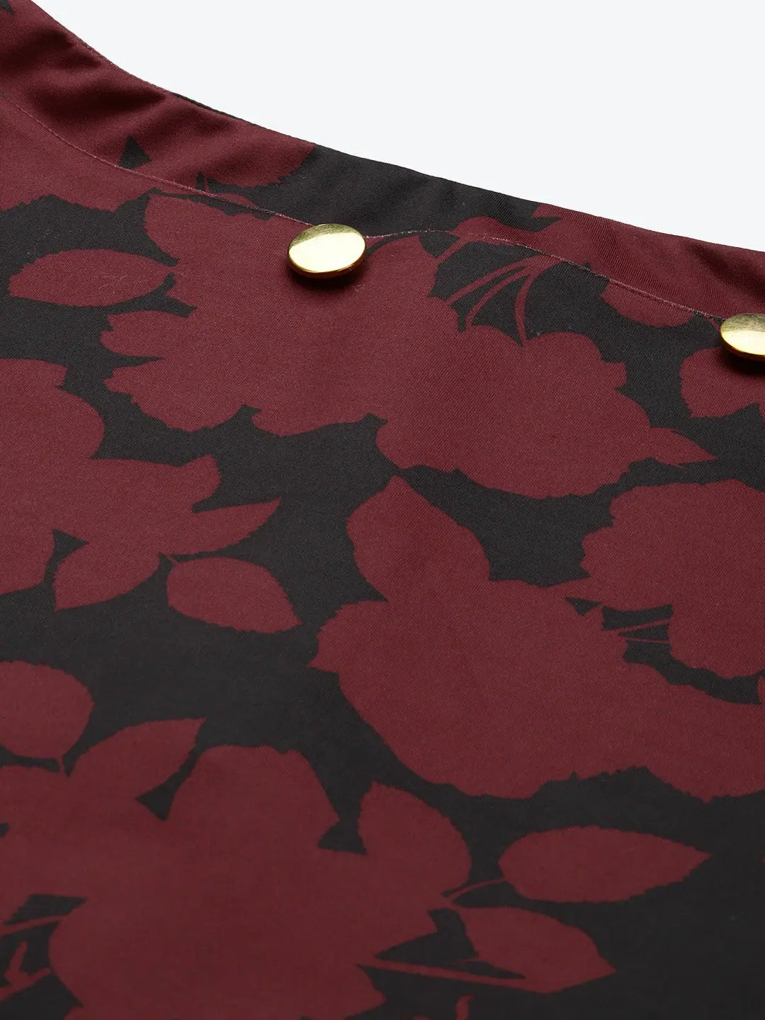 Red Floral Mini Skirt - Designer Lehenga Look