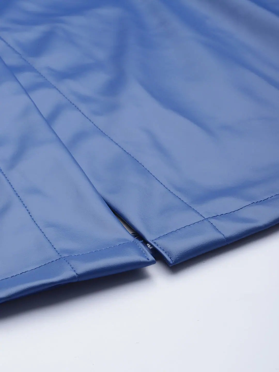 Royal Blue PU A-Line Skirt | Women's Designer Fashion