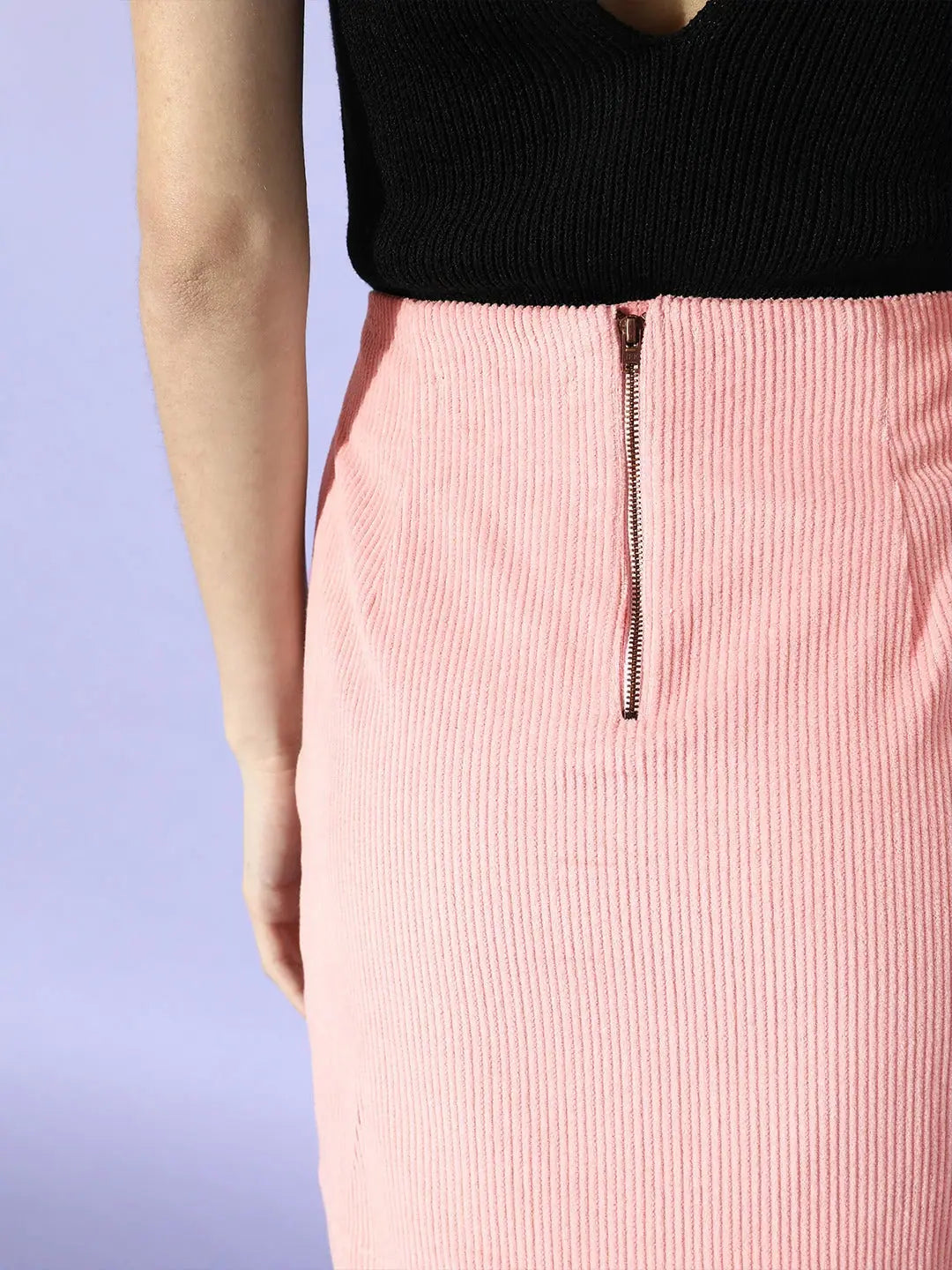 Pink Corduroy Mini Skirt | Women's Western Wear Outfits
