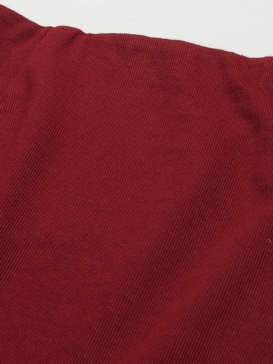 Maroon Rib Pencil Skirt - Women's Western Clothing | [Brand Name]