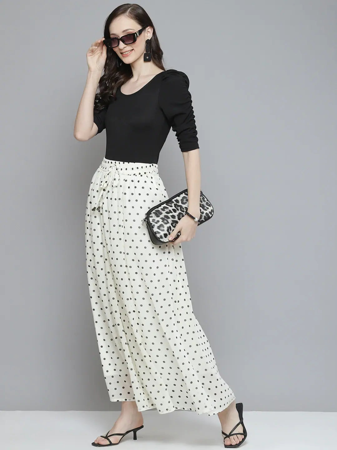 Polka Dot Maxi Skirt | Women's Western Clothing Online