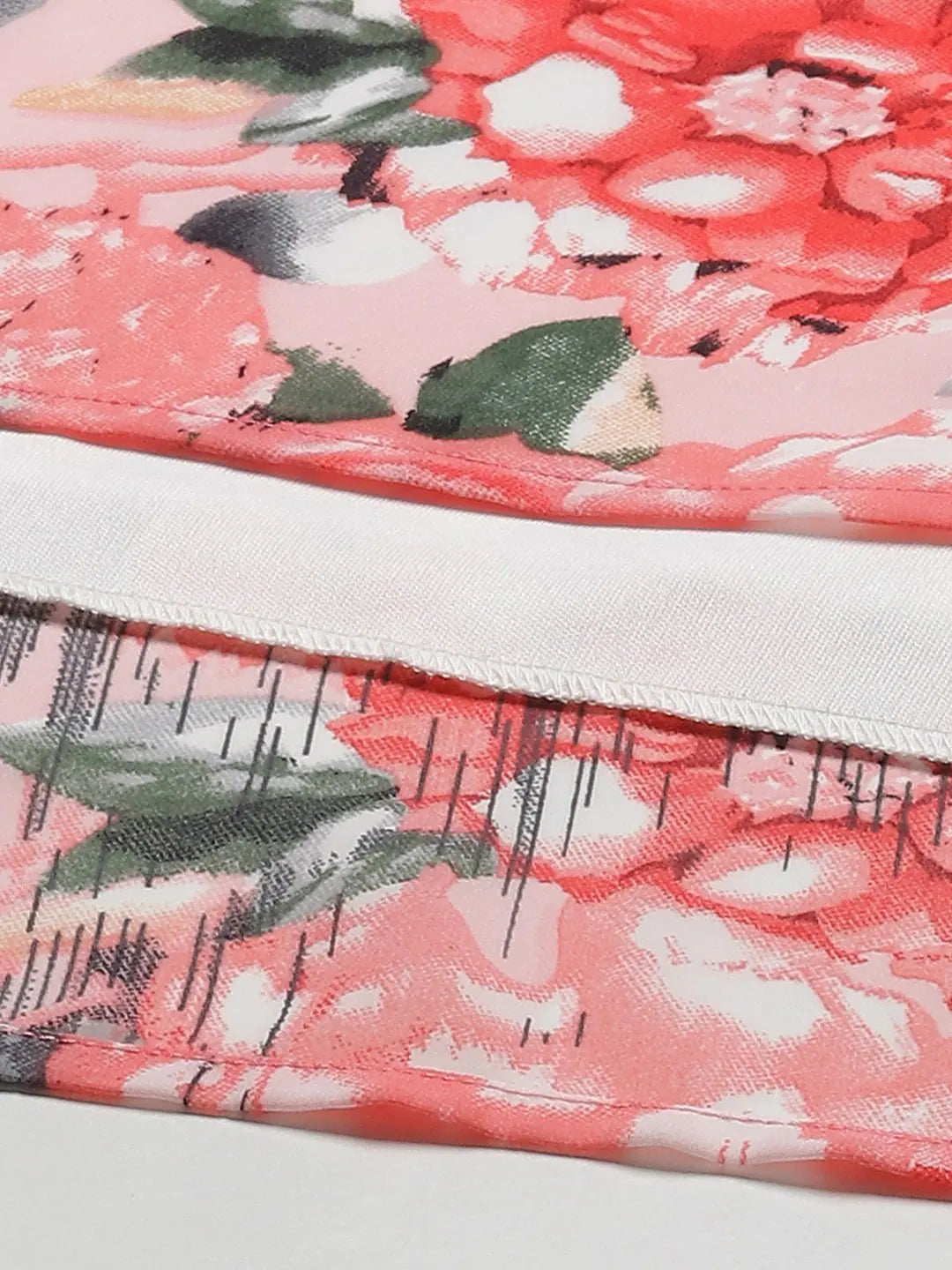 Women Peach Floral Maxi Skirt - Western Wear Clothing