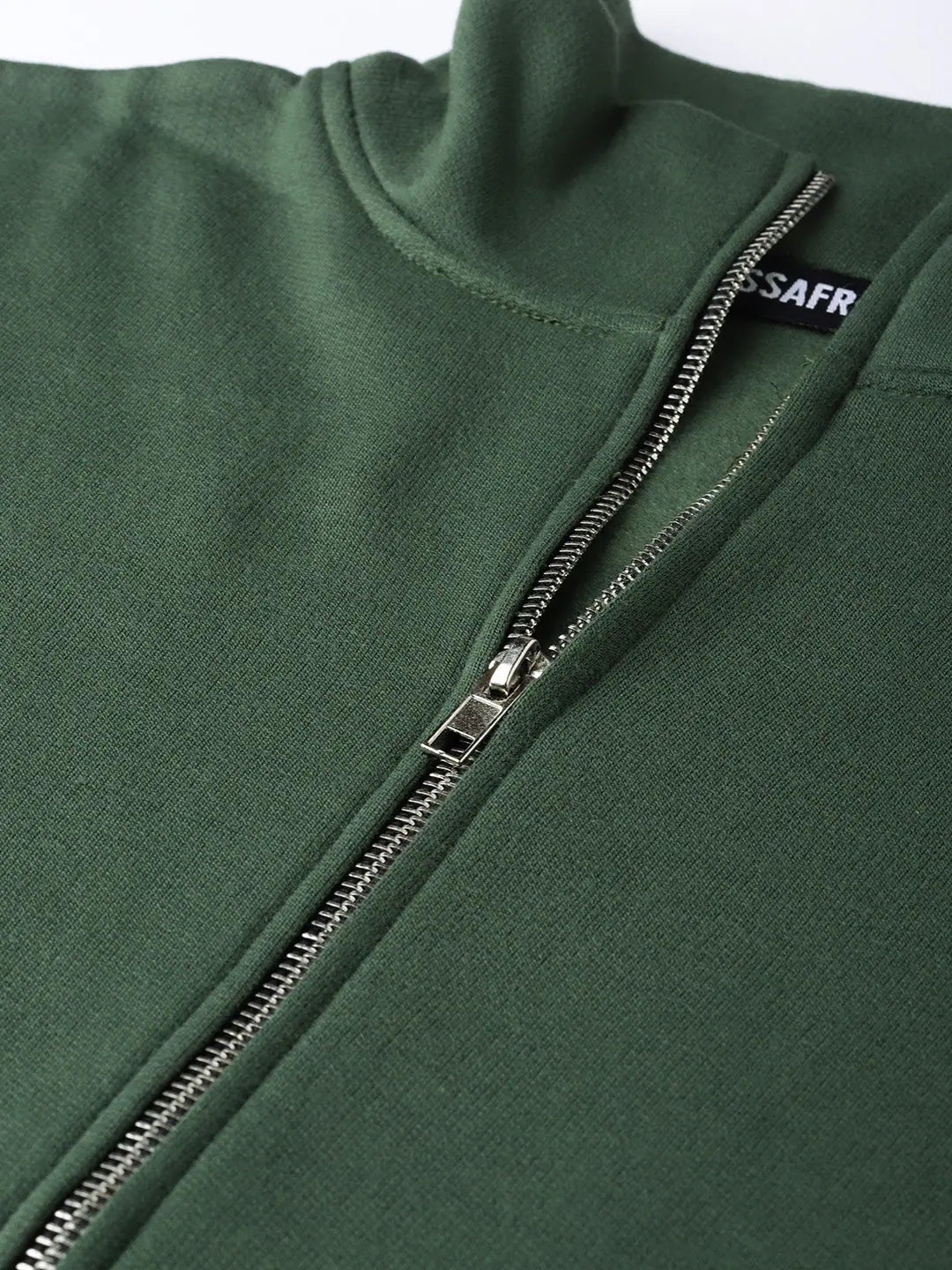 Olive Green Sweatshirt | Women's Zipper Fleece Comfort Top