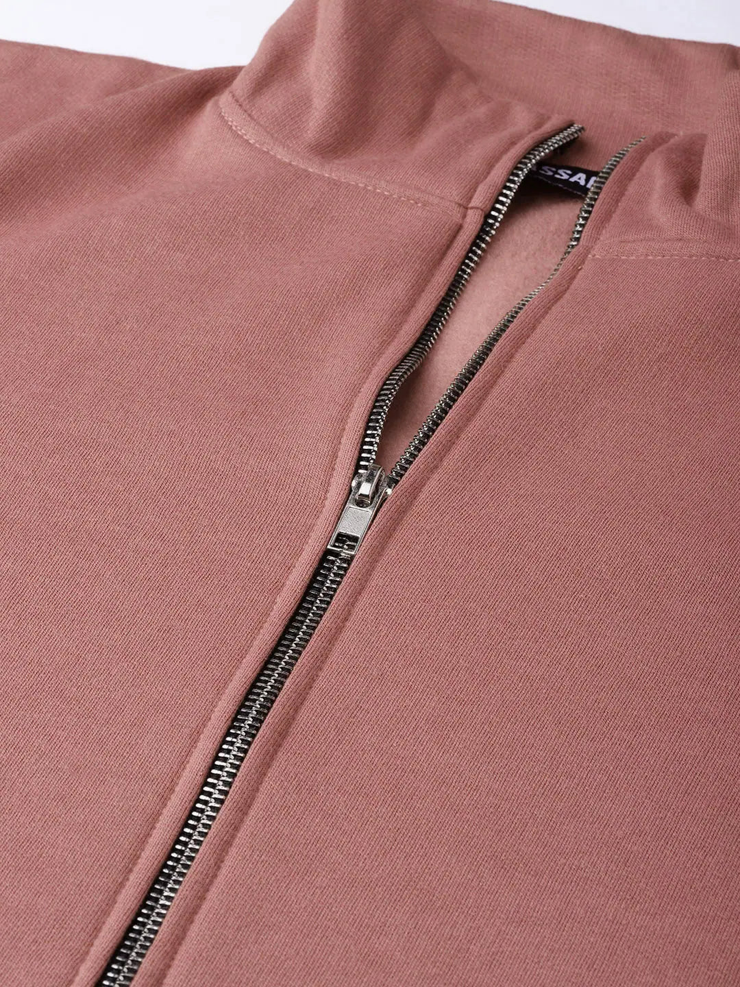 Dusty Pink Sweatshirt | Women's Comfort Fit Zipper Top