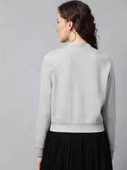 Grey Front Button Cardigan