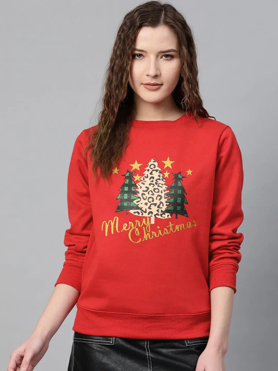 Red Christmas Tree Sweatshirt | Festive & Cozy!
