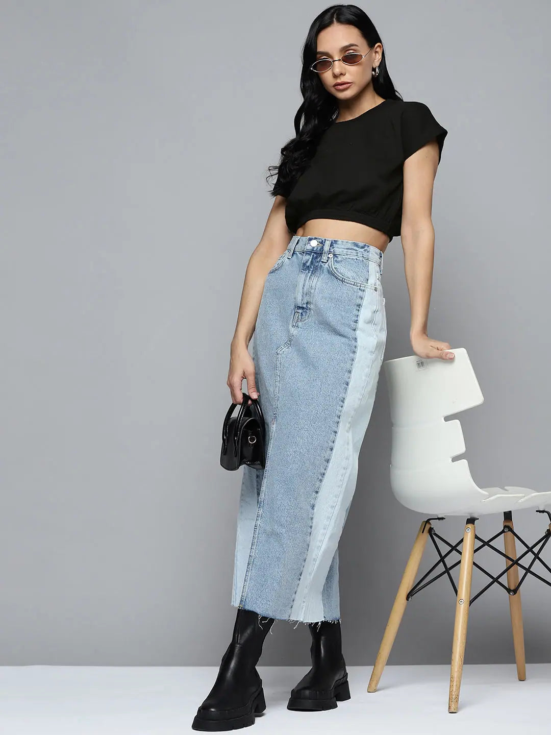 Black Terry Crop Vest | Women's Western Wear Outfit
