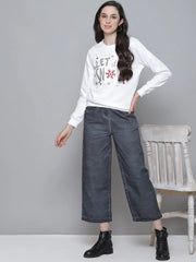 White LET IT SNOW Sweatshirt