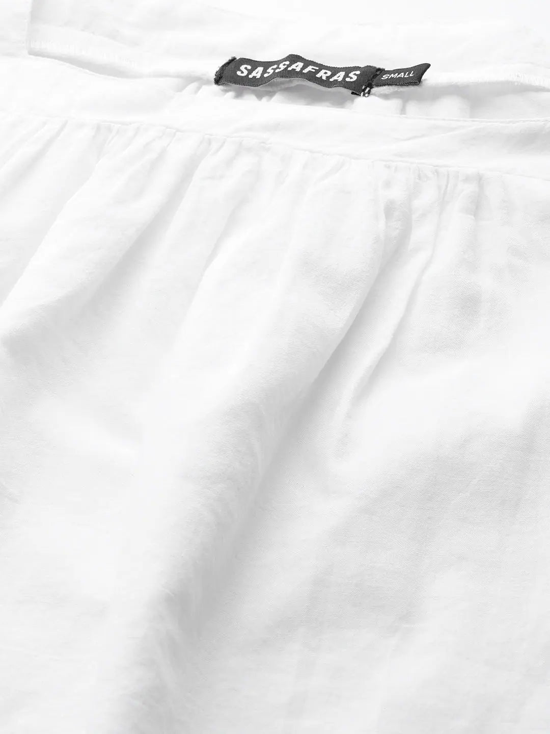 White Cotton Schiffli Blouse | Women's Lehenga, Wedding