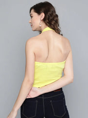 Yellow Halter Neck Top