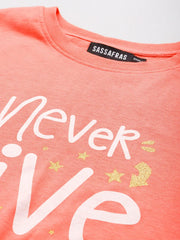 Pink Never-Give-Up T-Shirt