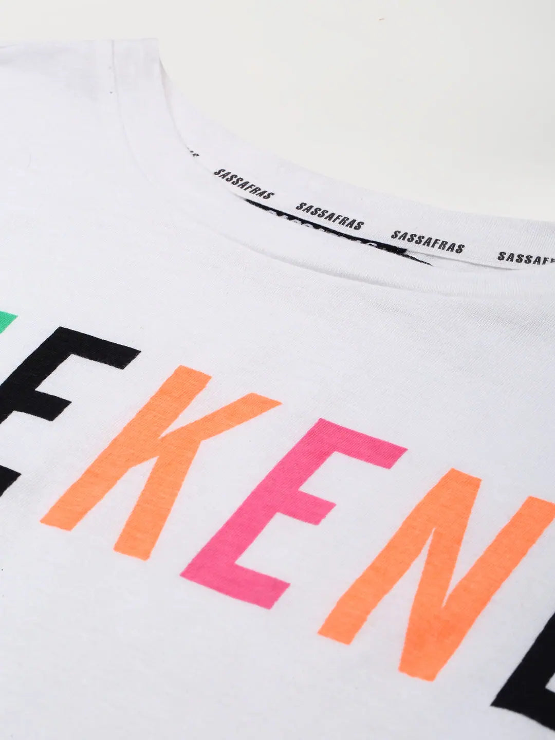 White Weekend T-Shirt - Women's Graphic Print Top