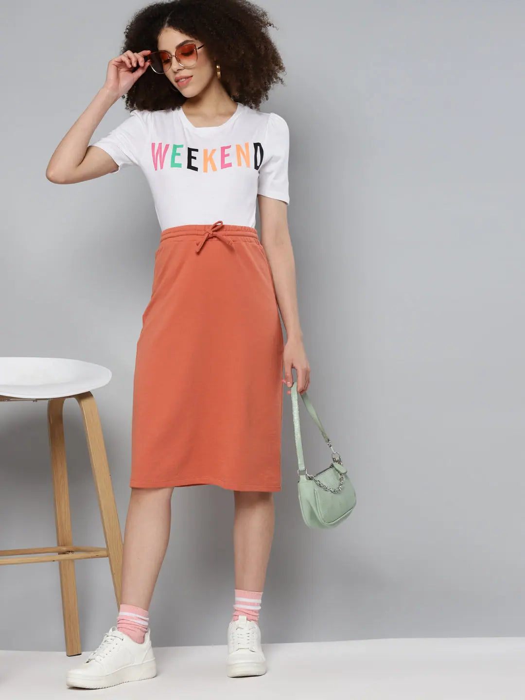 White Weekend T-Shirt - Women's Graphic Print Top