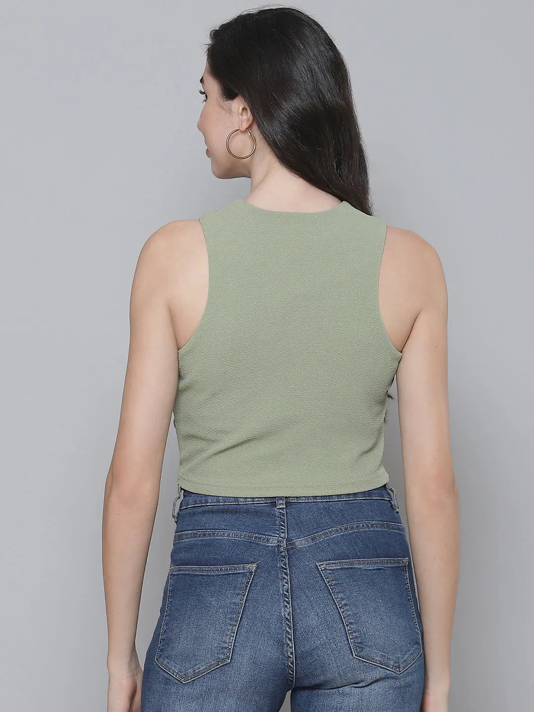 Olive Halter Top: Women's Western Wear & Outfits