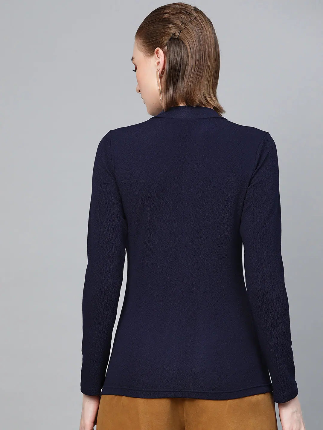 Navy Turtle Neck Top | Women's Western Clothing Online Shop