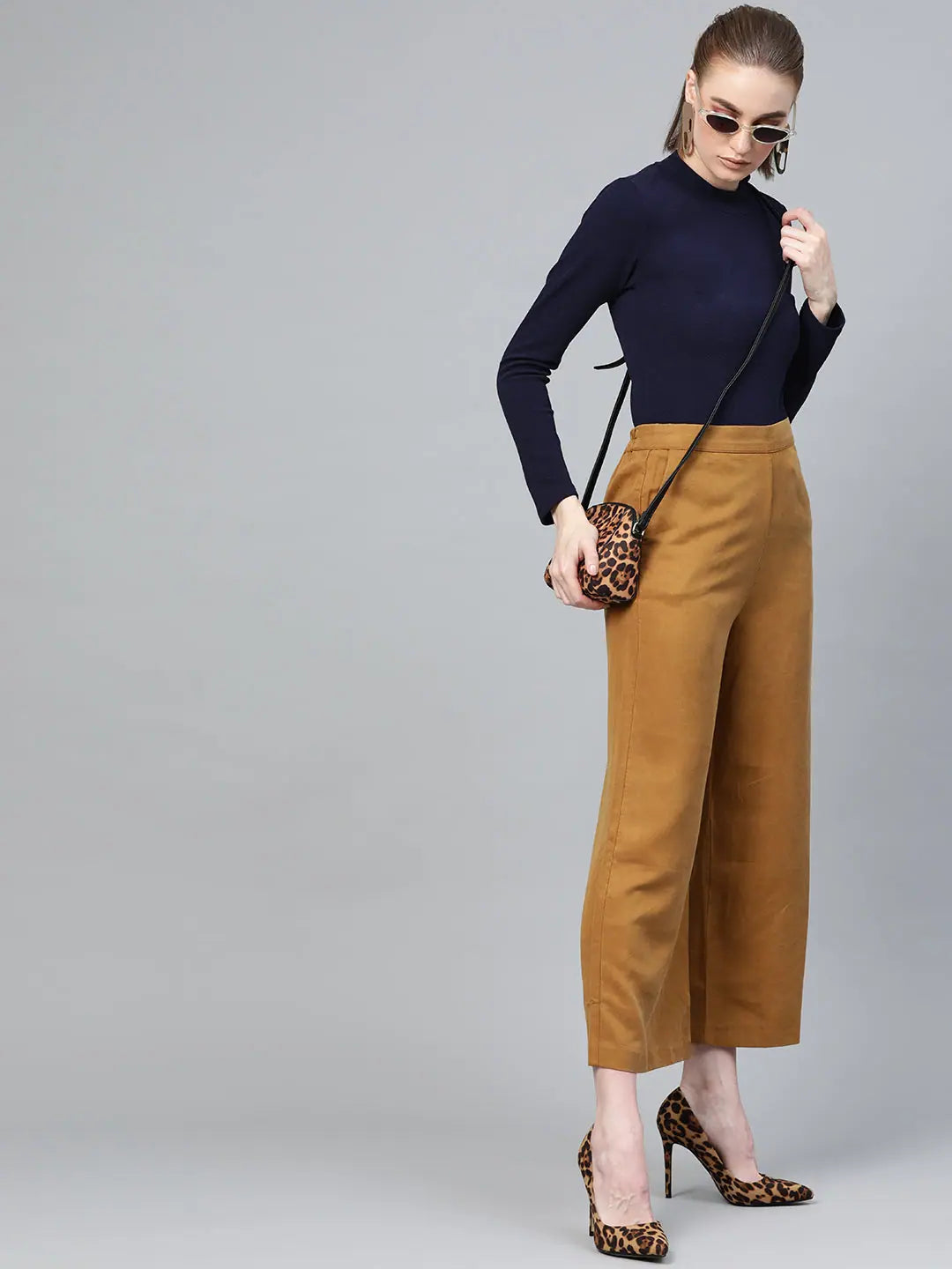 Navy Turtle Neck Top | Women's Western Clothing Online Shop