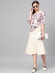 Pink Floral One Strap Top