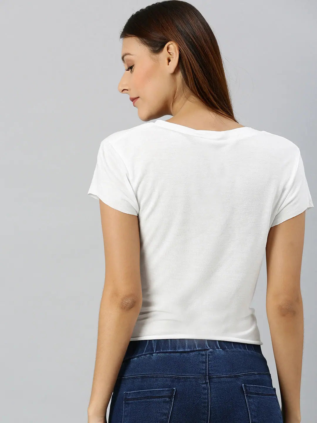 White Knot Crop Top | Women's Western Wear Outfits