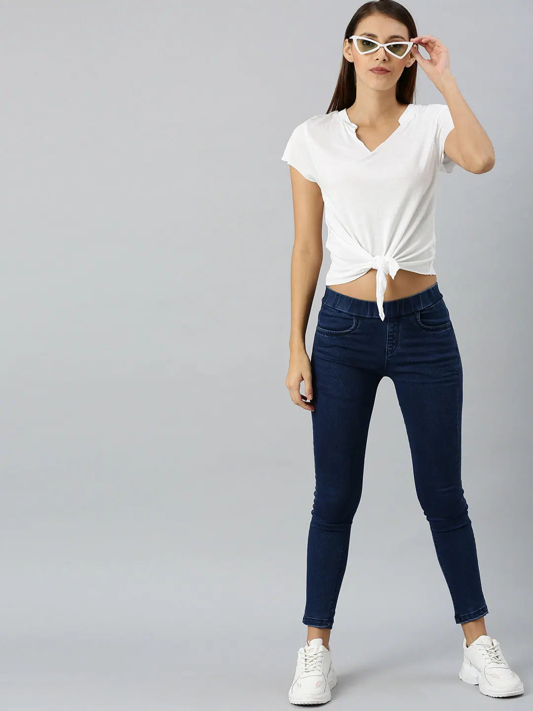 White Knot Crop Top | Women's Western Wear Outfits