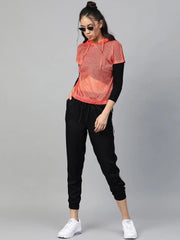 Black Rib Twisted Knot Crop Top