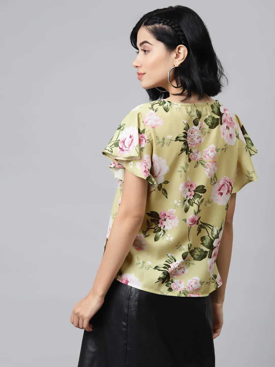 Mint Green Floral Top | Trendy Women's Western Wear Outfits