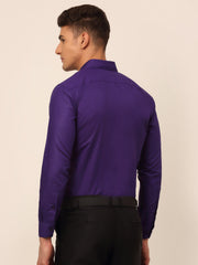 Men's Purple Formal Solid Shirts