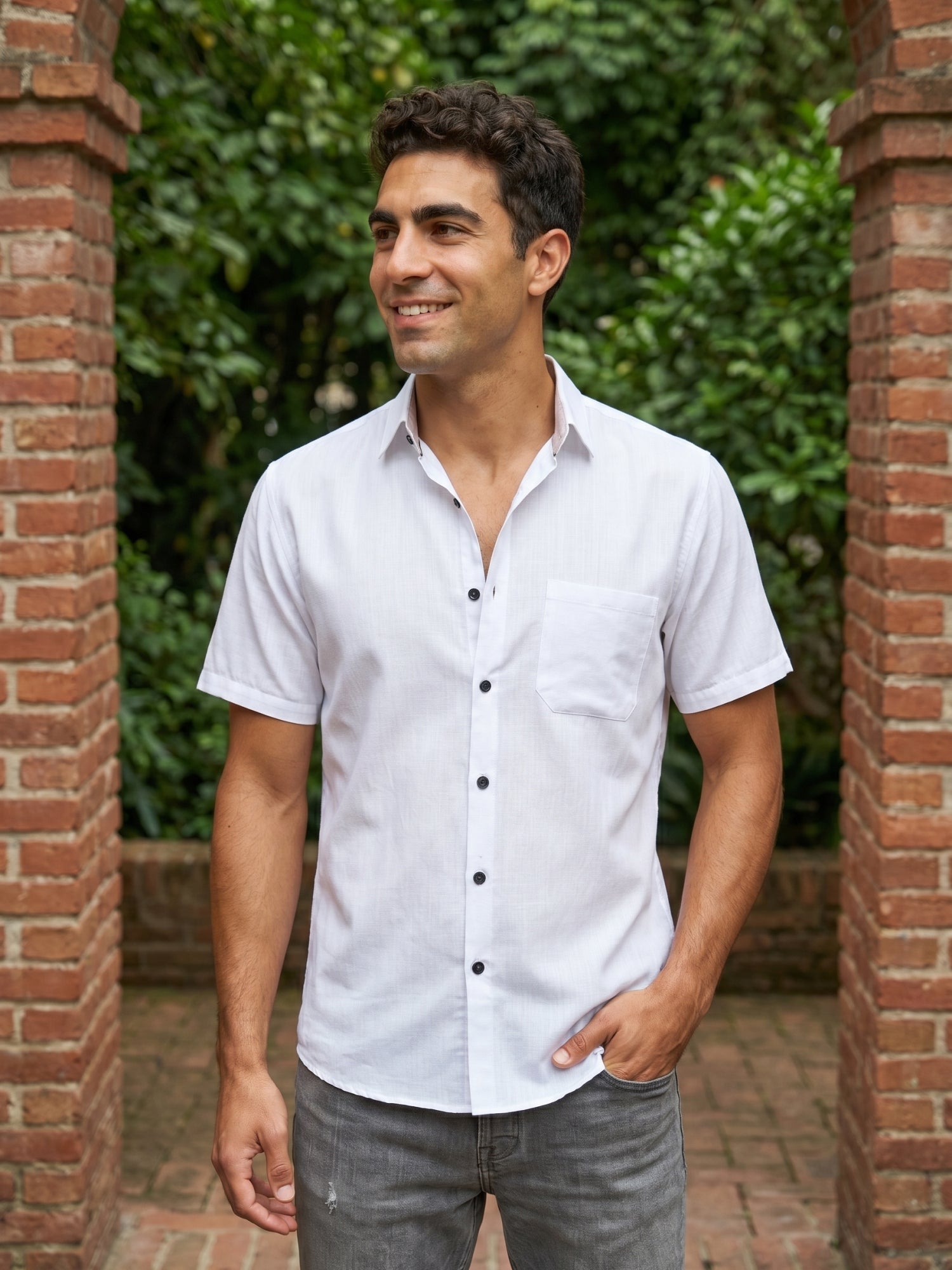 DesiQlo Men Solid Men Regular Fit Shirts - Multicolor - RDSH_754White