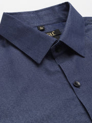Indian Needle Men's Solid Formal Cotton Shirt-SF-788Charcoal