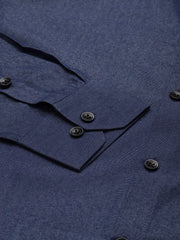 Indian Needle Men's Solid Formal Cotton Shirt-SF-788Charcoal