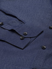 Indian Needle Men's Solid Formal Cotton Shirt-SF-788Charcoal