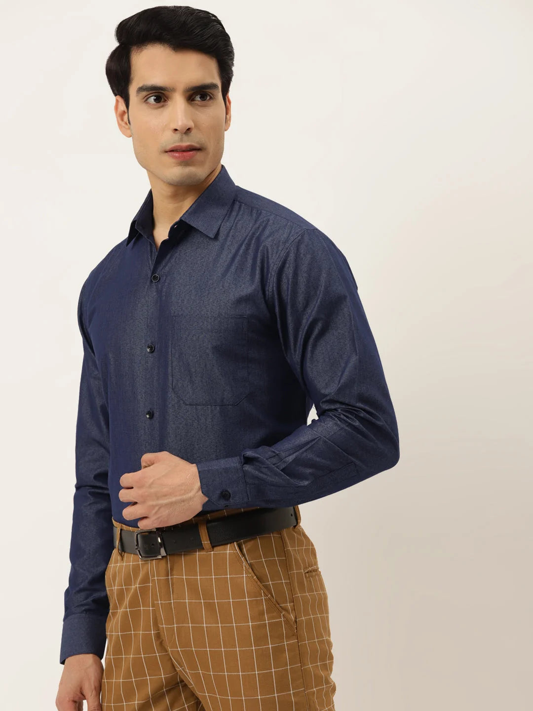Charcoal Cotton Formal Shirt - Solid Mens Shirt