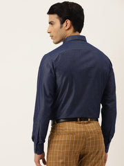 Indian Needle Men's Solid Formal Cotton Shirt-SF-788Charcoal