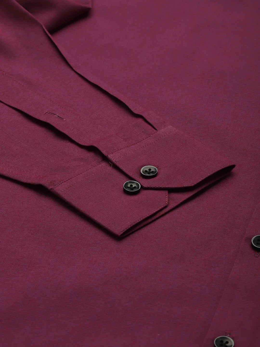 Wine Cotton Formal Shirt - Solid Mens Shirt