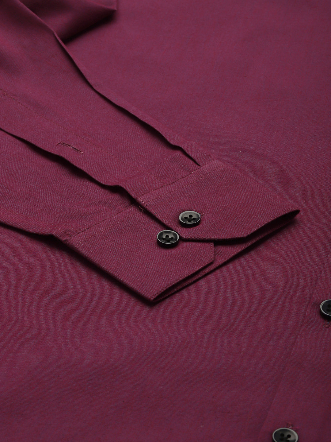 Wine Cotton Formal Shirt - Solid Mens Shirt