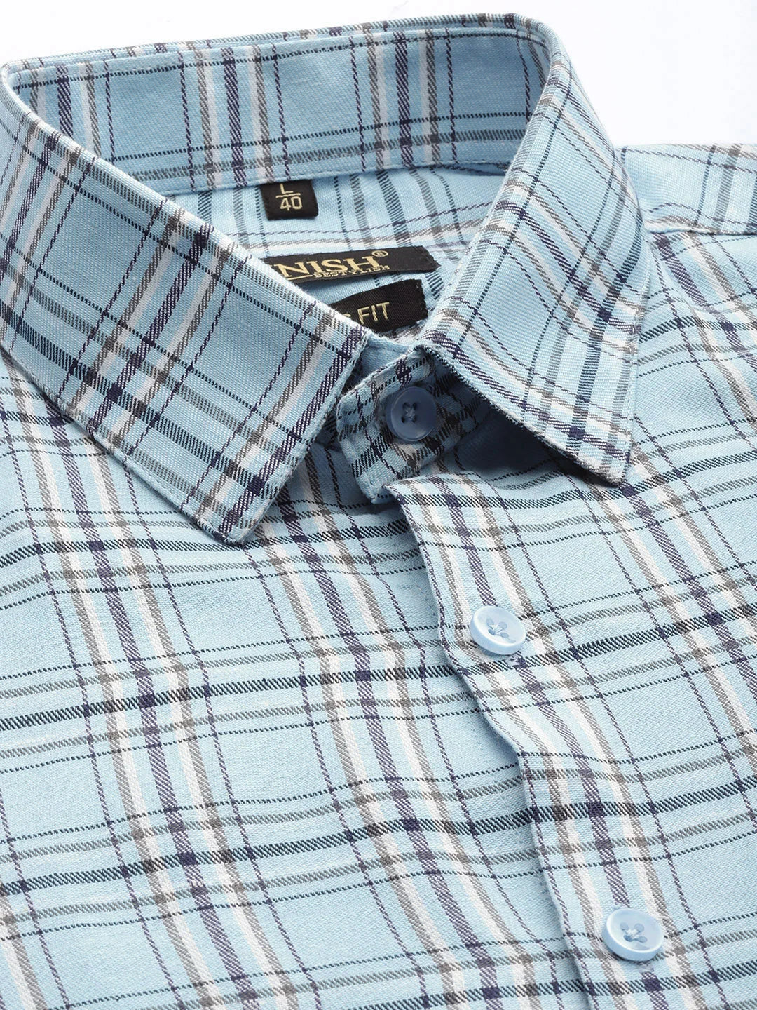 Sky Cotton Formal Shirts - Mens Shirt by Indian Needle