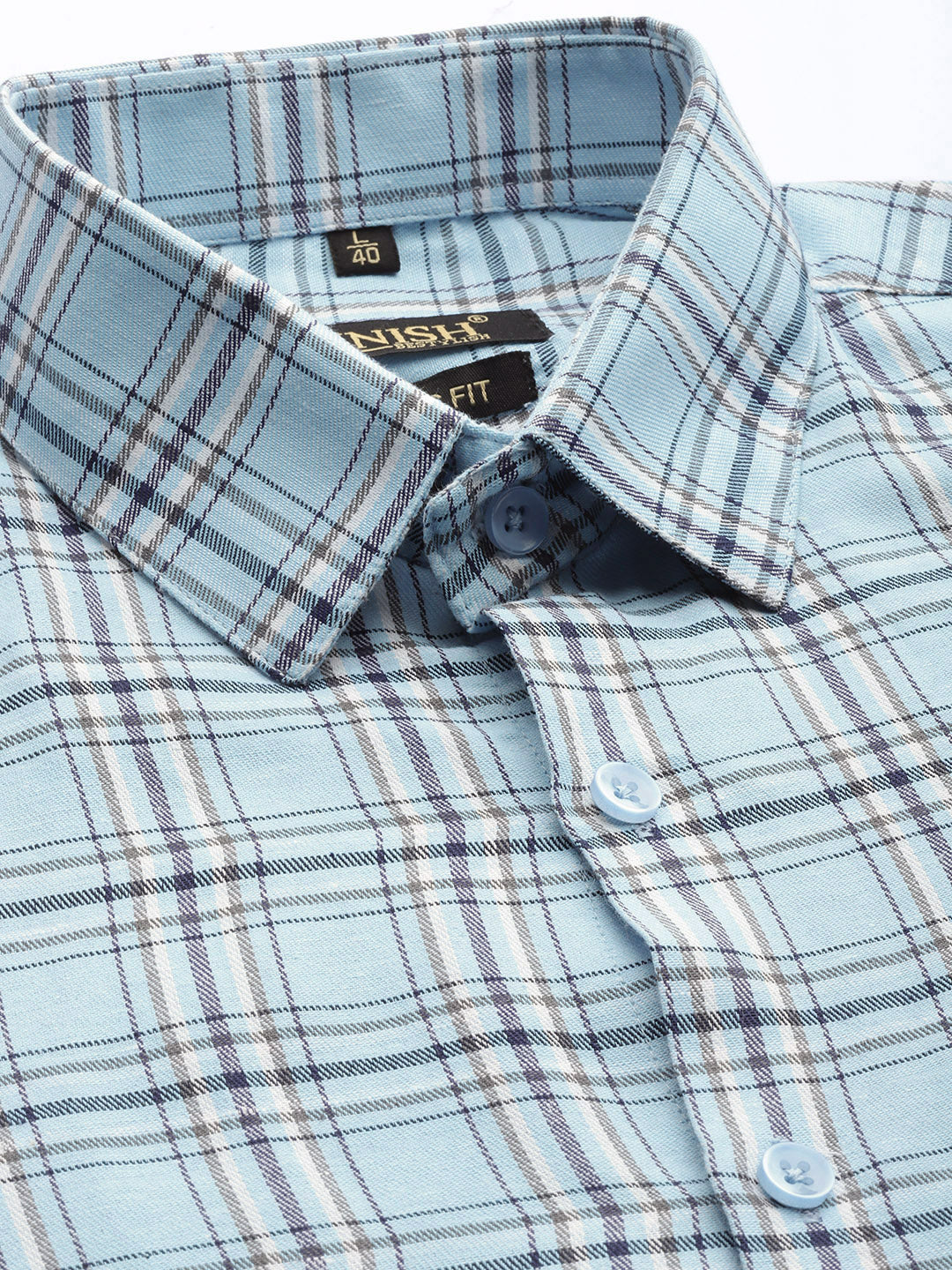 Sky Cotton Formal Shirts - Mens Shirt by Indian Needle