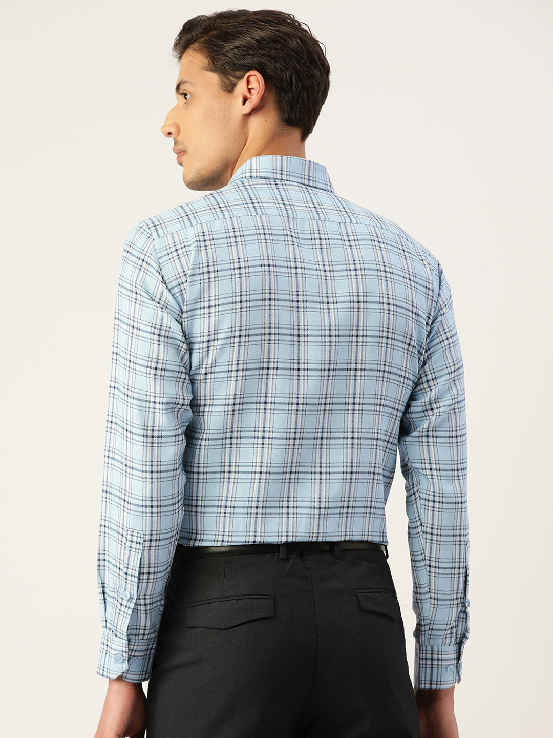 Sky Cotton Formal Shirts - Mens Shirt by Indian Needle